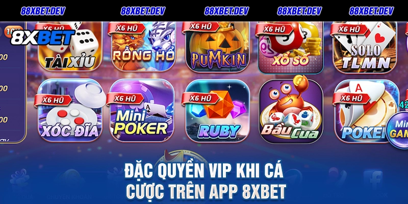 Đặc quyền VIP khi cá cược trên App 8xbet